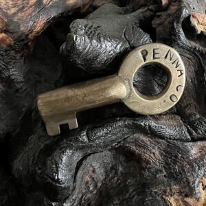 Penna Co The Pennsylvania Railroad Brass Switch Key Adams Westlake Hex